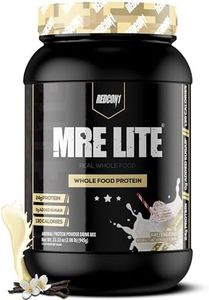 REDCON1 MRE Lite Whole Food Protein Powder, Vanilla Milkshake - Low Carb & Whey Free Meal Replacement with Animal Protein Blends - Easy to Digest Supplement Made with MCT Oils (30 Servings)