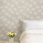 Wall Pops NU1651 Dandelion Gray Peel and Stick Wallpaper