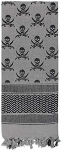 Rothco Skulls Shemagh Tactical Desert Scarf, Grey