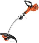 BLACK+DECKER Electric Strimmer Grass Trimmer 900 W 35 cm with Wheel Edge Guide and Adjustable Second Handle GL9035-GB