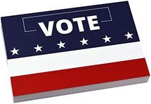 Home Advantage Patriotic Vote Postcards with Blank Back for Election Voting Campaigns (50)
