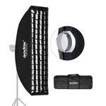 Godox 22cm x 90cm 8.6"x 35.4" Strip Beehive Honeycomb Grid Softbox Bowens Mount for Godox Flash Light and Other Studio Flash Light