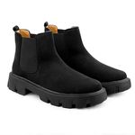 Global Rich Men's Suede Material Black,Brown,Grey,Green,Tan Casual Chelsea and Ankle Boots 6 Kids UK (869)