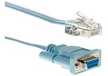 Cisco RJ-45 to DB9F Console Cable, 6 Feet, Compatible 600, 800, 1600 and 1700 Series Routers, 90-Day Limited Warranty (CAB-CONSOLE-RJ45=)