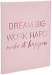 Juvale Motivational Canvas Wall Art, Inspirational Quotes Rose Gold Home Decor (8x10 in)