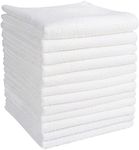 AIDEA Dish Cloths White-12Pack, Microfiber Cleaning Cloths, Strong Water Absorption, Lint-Free Rags, Scratch-Free, Streak-Free Microfiber Towels, Kitchen Dish Towels White (11.5in.x 11.5in.)