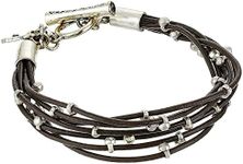 Lucky Brand Silver Leather Bracelet