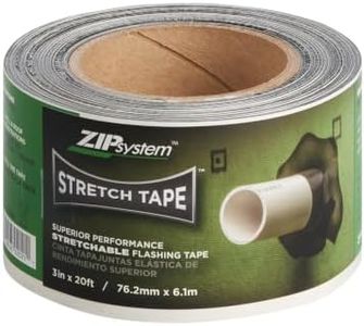 ZIP System Stretch Tape - Flexible Adhesive Flashing - Advanced Acrylic Adhesion - for Sealing Around Curves, Corners, Windows & Doors - Professional-Grade - Weather Protection - 3" x 20' Roll