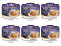 Catit Wet Cat Food Fish Dinner with Crab Flavour & Pumpkin, 80 g, Pack of 6, Cat Food Wet, Cat Wet Food, Wet Cat Food Pate, Canned Cat Food, Car Food Pate, Nourriture Pour Chat