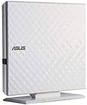 ASUS SDRW-08D2S-U LITE External Slim 8X DVD-RW Mac Compatible External Optical Drive - White (SDRW-08D2S-U/WHT)