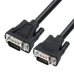 DTech 5m VGA Computer Monitor VGA Cable Male to Male 1080p High Resolution (5 Meter, Black)