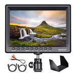 Neewer F100 7inch Camera Field Monitor HD Video Assist IPS 1280x800 HDMI Input 1080p with Sunshade and Ball Head for DSLR Cameras, Handheld Stabilizer, Film Video Making Rig (Battery Not Included)