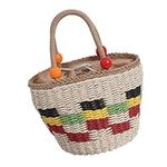 WRITWAA Woven Bag Straw Beach Bag W