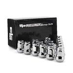 Southern Powersports Tapered Lug Nuts, 16-Piece Chrome Lug Nut Set, Replacement Wheel Nuts for Polaris, Can Am, Honda, Yamaha, Kawasaki and Suzuki, M10 X 1.25 Thread Pitch, 14mm Hex Head, Alloy Steel