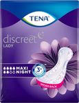 Tena Lady Discreet Protect+ Maxi Night - 12 Packs of 6 - Total 72 Pads