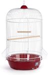 Prevue Hendryx Classic Round Bird Cage, Red, SP31999R,1/2"