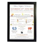 Personalised birthday gift "ON THE DAY/YEAR YOU WERE BORN" Word Art Print Poster on Card, Celebration Keepsake Present, with a choice of Frame 16th, 18th 21st, 30th etc boys girls men women