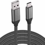 10FT USB C Cable Charge iPhone 15, Pro, Fast Charging, Nylon Cord for Samsung Galaxy S24 S23 S22 S21 S20 S10, Note 20 10, Tab S9, A33 A52 A72 A50 A51, Google Pixel, Moto, LG, Sony, OnePlus, GoPro