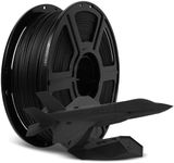 FLASHFORGE Carbon Fiber PLA Filament 1.75mm Black, Reinforced 3D Printer Filament 1kg, Lightweight & High-Strength PLA-CF Filament, Strong & Easy to Print