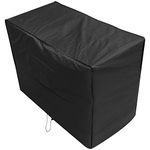 Oxbridge Black 2 Seater Outdoor Garden Bench Cover 1.34m x 0.7m x 0.99m/4.4ft x 2.25ft x 3.25ft 5 YEAR GUARANTEE