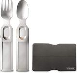 GOSUN Flatware - Wallet-Sized Flatware Set | Travel Utensils | Camping Cookware Accessories Utensil | Camping Utensils | Portable & Compact