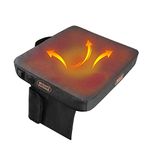 DCQRY Portable Heated Seat Cushion Pad Electric Stadium Seat Cushion Heated USB Power with 3 Levels Fast Heating Hunting Seat Pad for Office Park Boat Stadium Camping(no Power Bank Included)