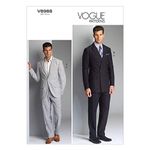 Vogue Patterns V8988 MUU 34/36/ 38/40 Mens Jacket and Pants, Multi-Color