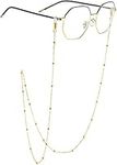 AllenCOCO Glasses Chain, Eyeglass Strap For Women Sunglasses - 14K Gold Eyeglasses Chain, Eye Glasses Holders Around Neck