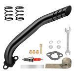 XIKOBY 212cc Exhaust Pipe Kit Compatible with Predator 212 196cc Coleman Mini Bike CT200U BT200X CT200U-EX B200R KT196 Go Kart Baja Warrior MB200 GX160 GX200 Clone Engine Parts w/Valve Springs(Black)