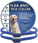 2 PCs Dog Collar Repellent: Repellent Collars for Dogs, Adjustable Water-Resistant Collar for Puppies and Dogs,Nblue