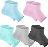 5 Pairs Moisturizing Gel Heel Socks