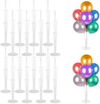 Voircoloria Balloon Stand Kit 16 sets Balloon Arch Stand with Base and Balloon Sticks for Table Graduation Wedding Birthday Baby Shower Gender Reveal Party Decorations