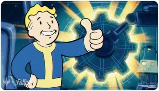 Ultra PRO - Fallout Playmat - Sol Ring - for Magic: The Gathering, Limited Edition Collectible Trading Tabletop Gaming Essentials Accessory Supplies