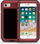 Innova Armored Phone Case Cover for iPhone 6, 6s, 6 Plus, 6s Plus, 7, & 7 Plus (iPhone 7 Plus, Red)