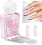 modelones Glazed Pink Nail Polish, Shimmer Pearl Pink 15 ml Quick Dry Nail Lacquer Strengthener Long Last Shine Fingernail Toe Nail Art DIY Home Travel Manicure Gift for Women Girls 0.5 Fl Oz