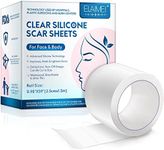 Silicone Scar Sheets (2.5 x 150cm Roll-1.5M), Silicone Scar Tape Roll, Scar Silicone Strips for Face & Body, Reusable, Professional Scar Removal Sheets for C-Section, Surgery, Burn, Keloid, Acne et