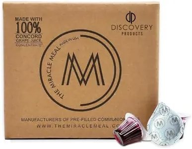 Pre-Filled Communion Cups with No Wafer Only Juice with 100% Concord Grape Juice - Box of 100