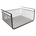 Styleys Metal Under Shelf Basket Wire Rack For Extra Cabinet Storage 13.5-Inch Set Of 1 Black - S11027A - Under Cabinet, Hanging Shelves