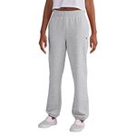 Champion Women's Sweatpants, Powerblend, Oversized Sweatpants, Comfortable Sweats for Women, 29", Oxford Gray, Medium