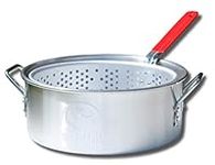 King Kooker KK2 10-Quart Aluminum Fry Pan with Basket , Silver