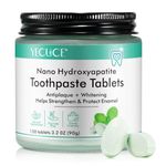Toothpaste Tablets 150 Tabs - Nano Hydroxyapatite Toothpaste - Natural Whitening Fluoride Free & Eco Friendly Travel Mouthwash Tablets Chewable Toothpaste Tablet - Peppermint