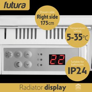 Futura 1000W Electric Radiator – Wall Mounted Slim Heater