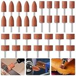 Abrasive Mounted Stone Grinding Wheel Head, 42 Pcs Sanding Drill Bit with 1/8 Inch Shank for Compatible with Dremel Rotary Tool for Grinding Stone Jade Mold Metal