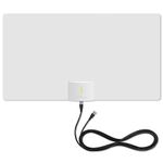 Mohu Leaf Supreme Pro Paper-Thin Indoor TV Antenna, Amplified, UHF VHF, 65-Mile Range, Multi-Directional – w/ 12 ft. Cable, Signal Indicator