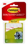3M Command Damage-Free Poster Strips, White, Multi-Pack, Hangs 12 Posters