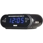 RCA USB Charging Clock Radio, .6” B