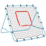 Amazing Tour Rebounder Net Single Sided Football Training Equipment for Children and Professionals, Soccer Goal Kickback Target Adjustable for Play Teaching Practise for Garden, Blue 100x100cm