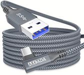 Link Cable for Oculus Quest 2, AkoaDa 20 Feet USB A to Type C 3.0 5Gbps VR High Speed Data Transfer & Charging Cable for Oculus Quest 2, Quest Headset and Gaming PC