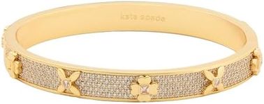 Kate Spade New York Heritage Bloom Hinged Bangle, One Size, Metal, no gemstone