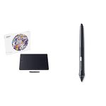 Wacom Intuos Pro Digital Graphic Drawing Tablet for Mac or PC + Wacom KP504E Pro Pen 2 with Case (PTH860)